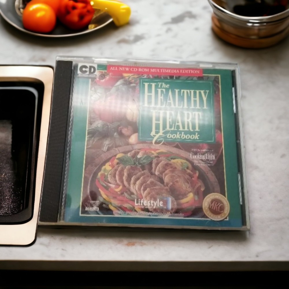 Vintage Healthy Heart Cookbook CD Rom Windows 1995 Cooking Light